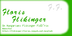 floris flikinger business card